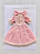 Load image into Gallery viewer, Pink Puffed-sleeve Dress Set (one left)
