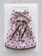 Load image into Gallery viewer, Swiss Dot Shoulder Puff Dress with Beads