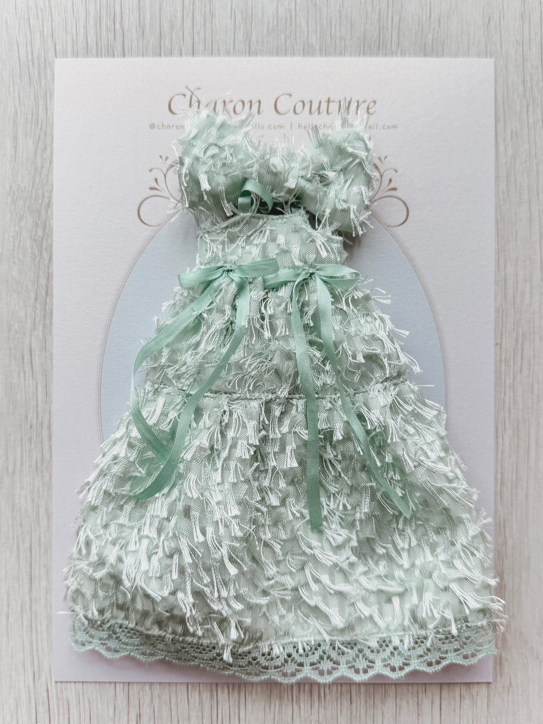 Mint Tassel Halter Dress