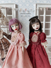 Load image into Gallery viewer, 12.Pink Puffed-sleeve Dress Set
