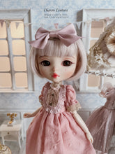 Load image into Gallery viewer, 12.Pink Puffed-sleeve Dress Set