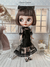 Load image into Gallery viewer, 1.Black Puffed-sleeve Tulle Dress