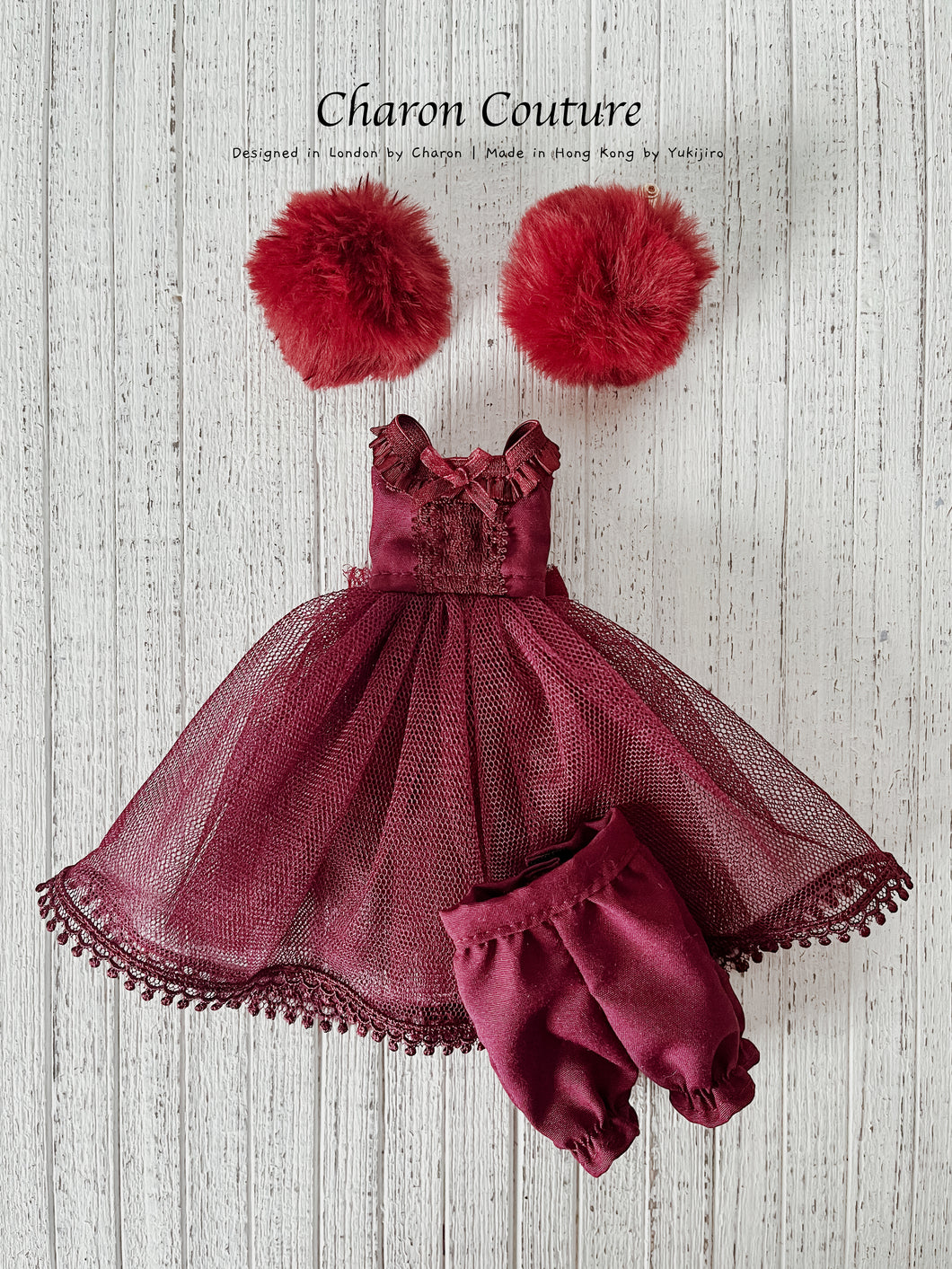 9.Maroon Ballet Dress Set